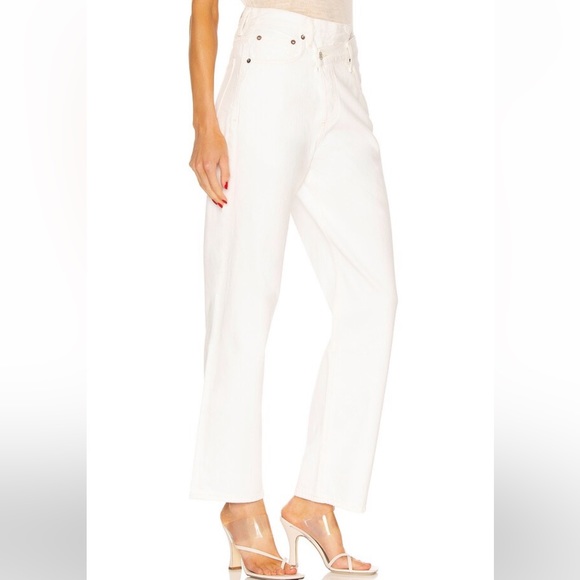 Modern Citizen Nella Crossover Denim Ivory Jeans - Picture 3 of 10